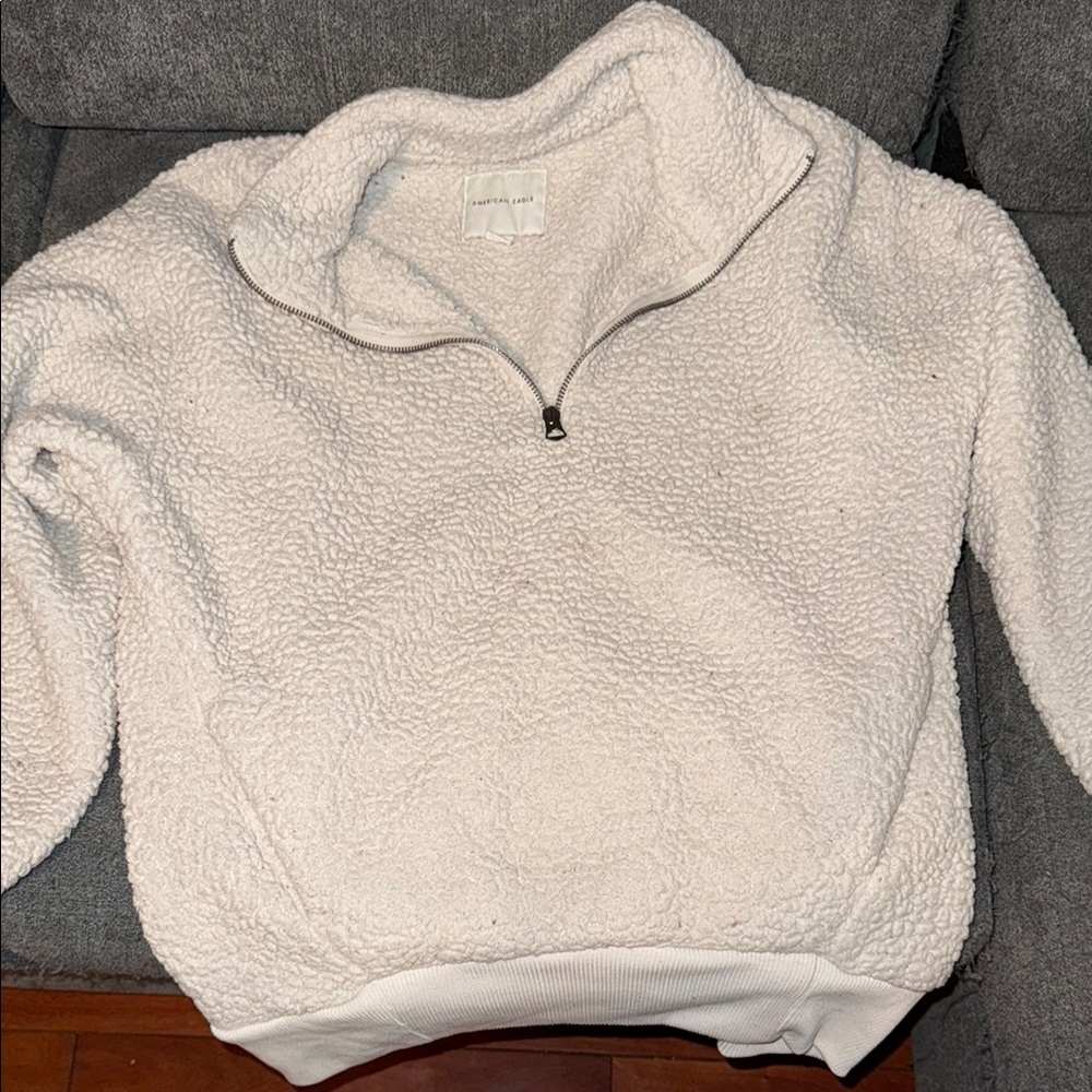 Cozy White Sherpa Sweater